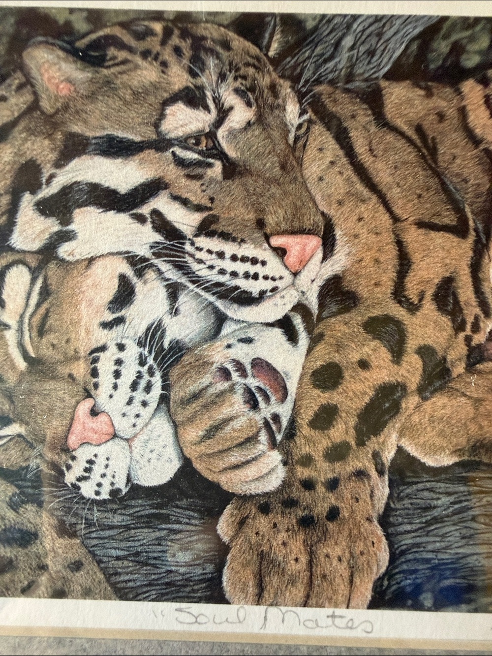 Soul Mates Tiger Art Print - Brown & Black Home Art